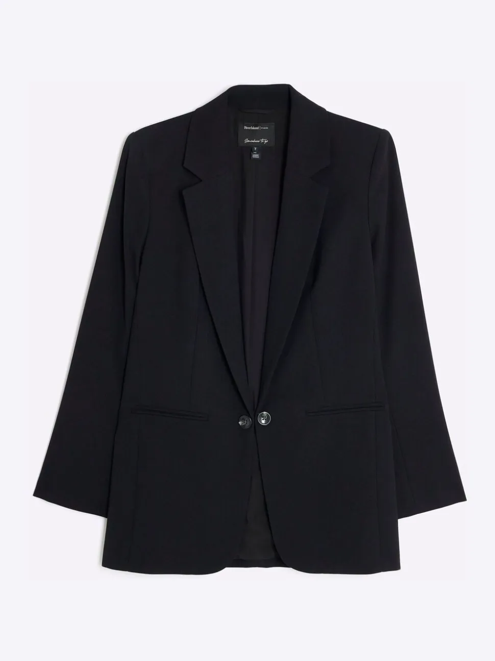 River Island Black Edge to Edge Blazer