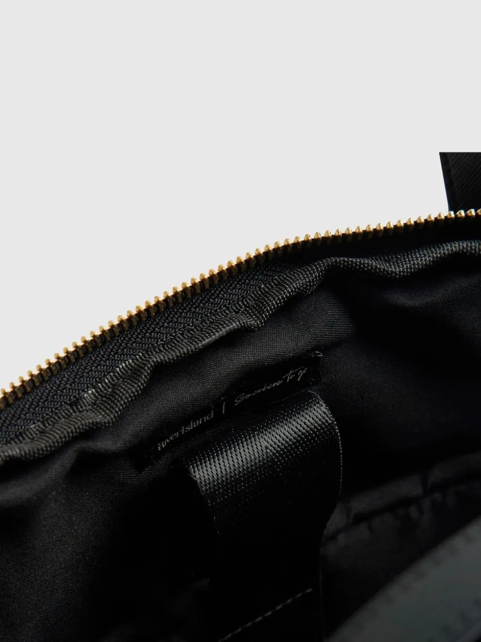 River Island Black Patent Monogram Laptop Case Bag