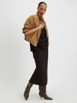 River Island Brown Premium Maxi Skirt