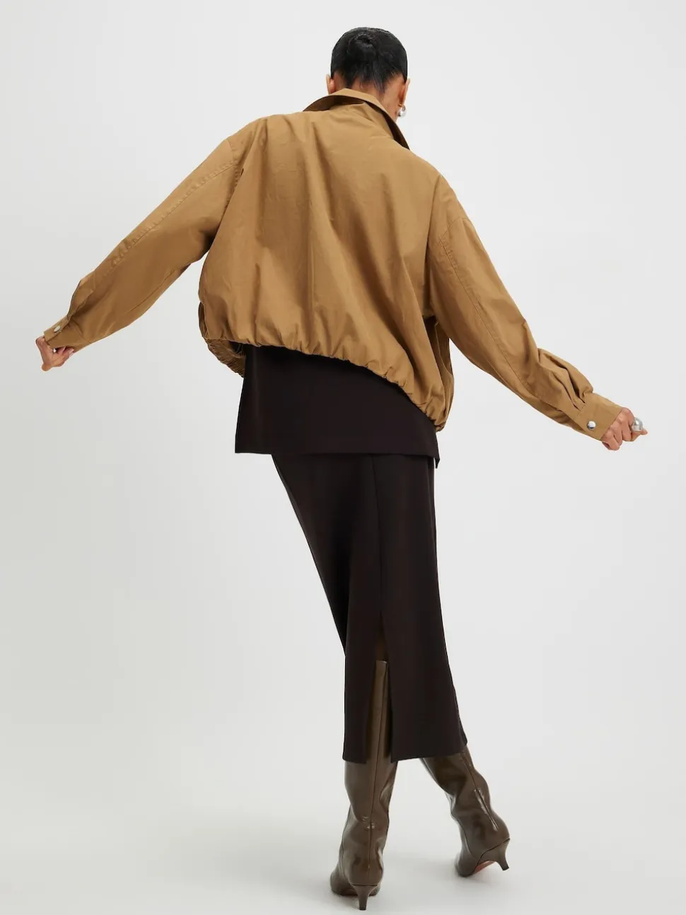 River Island Brown Premium Maxi Skirt