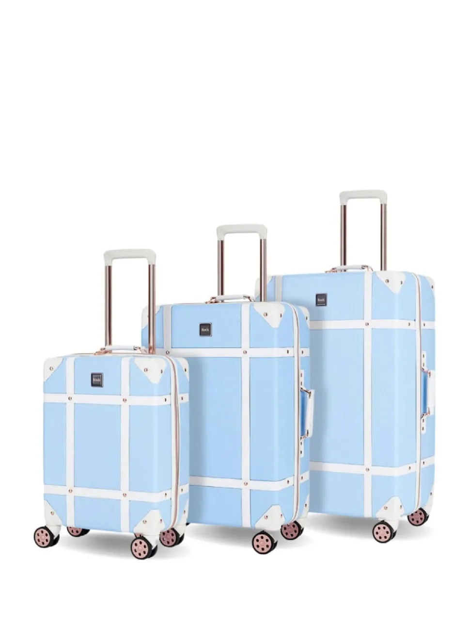 Rock Luggage Vintage Suitcases 3 Piece Set
