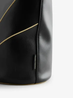 Rockett St George Black Gold Star Large Tote Bag