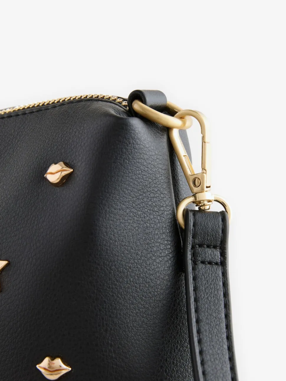 Rockett St George Black Icon Stud Cross-Body Bag