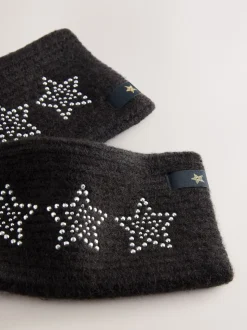 Rockett St George Black Star Studded Handwarmers
