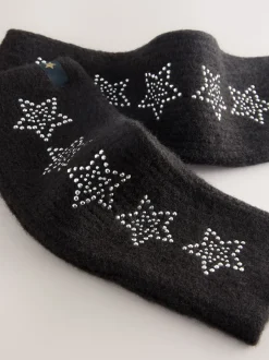 Rockett St George Black Star Studded Handwarmers