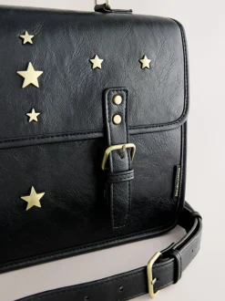 Rockett St George Black Satchel Multi Way Bag