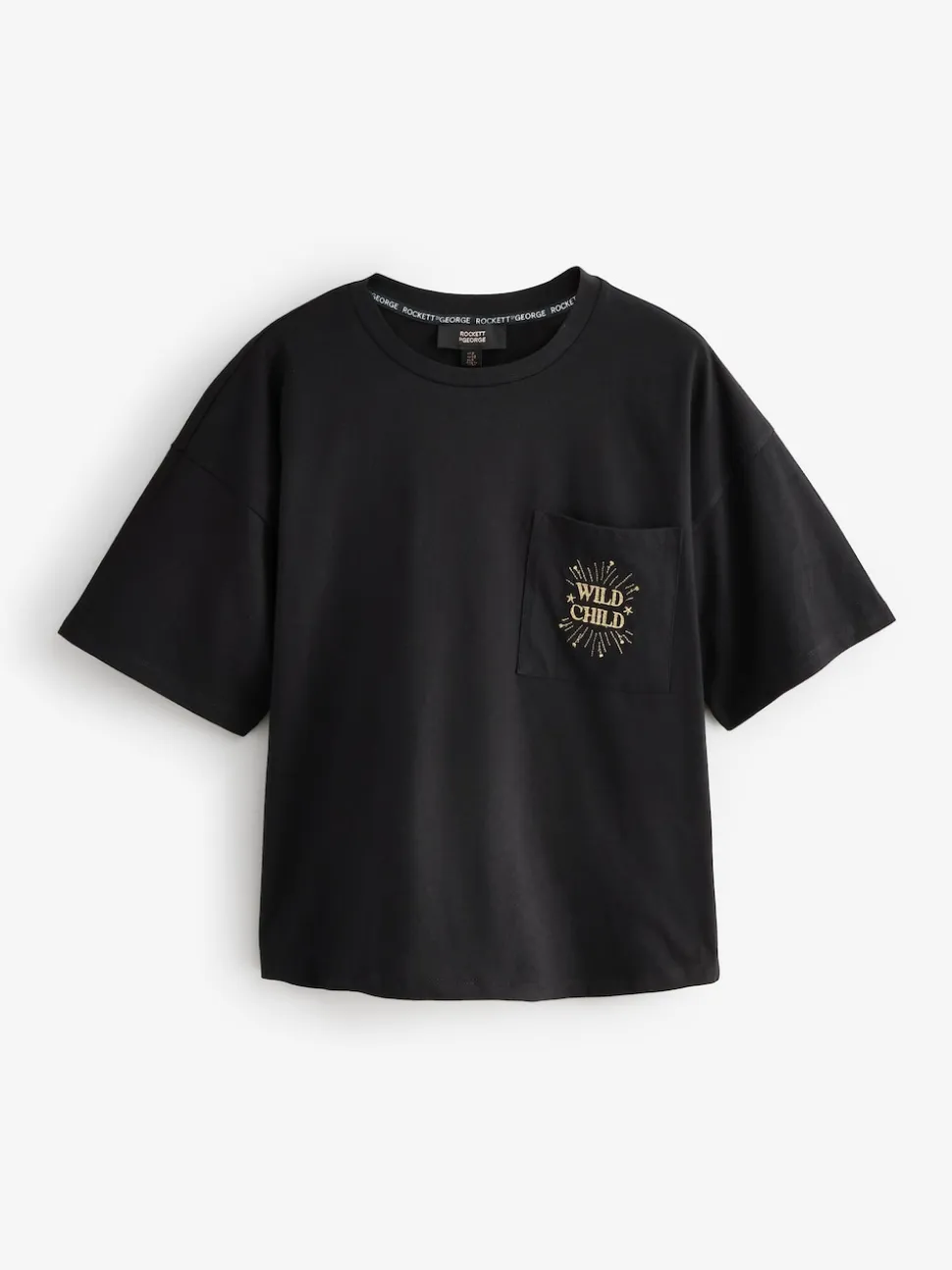 Rockett St George Black T-Shirt Short Pyjamas Set