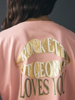 Rockett St George Khaki Green Lips Jersey Pyjamas