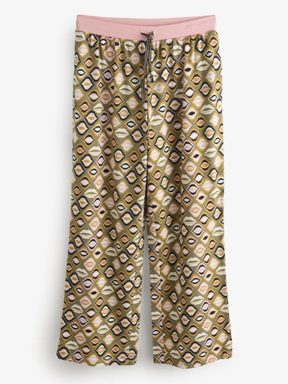 Rockett St George Khaki Green Lips Jersey Pyjamas