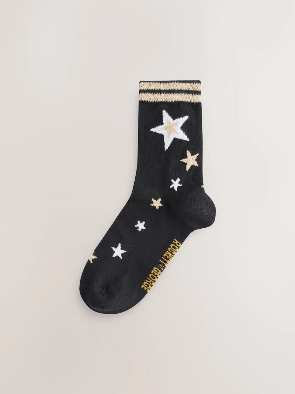 Rockett St George Monochrome Animal Print 4 Pack Ankle Socks