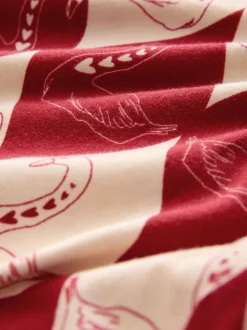Rockett St George Red Argyle Swan Jersey Pyjamas
