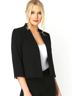 Roman Black 3/4 Sleeve Rochette Jacket