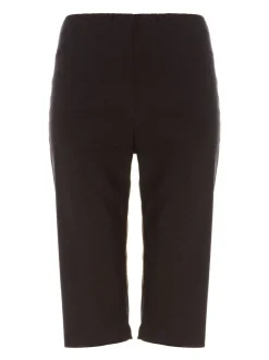 Roman Black Knee Length Stretch Shorts