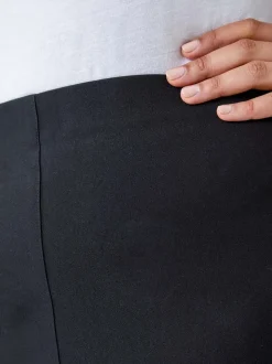 Roman Black Knee Length Stretch Shorts