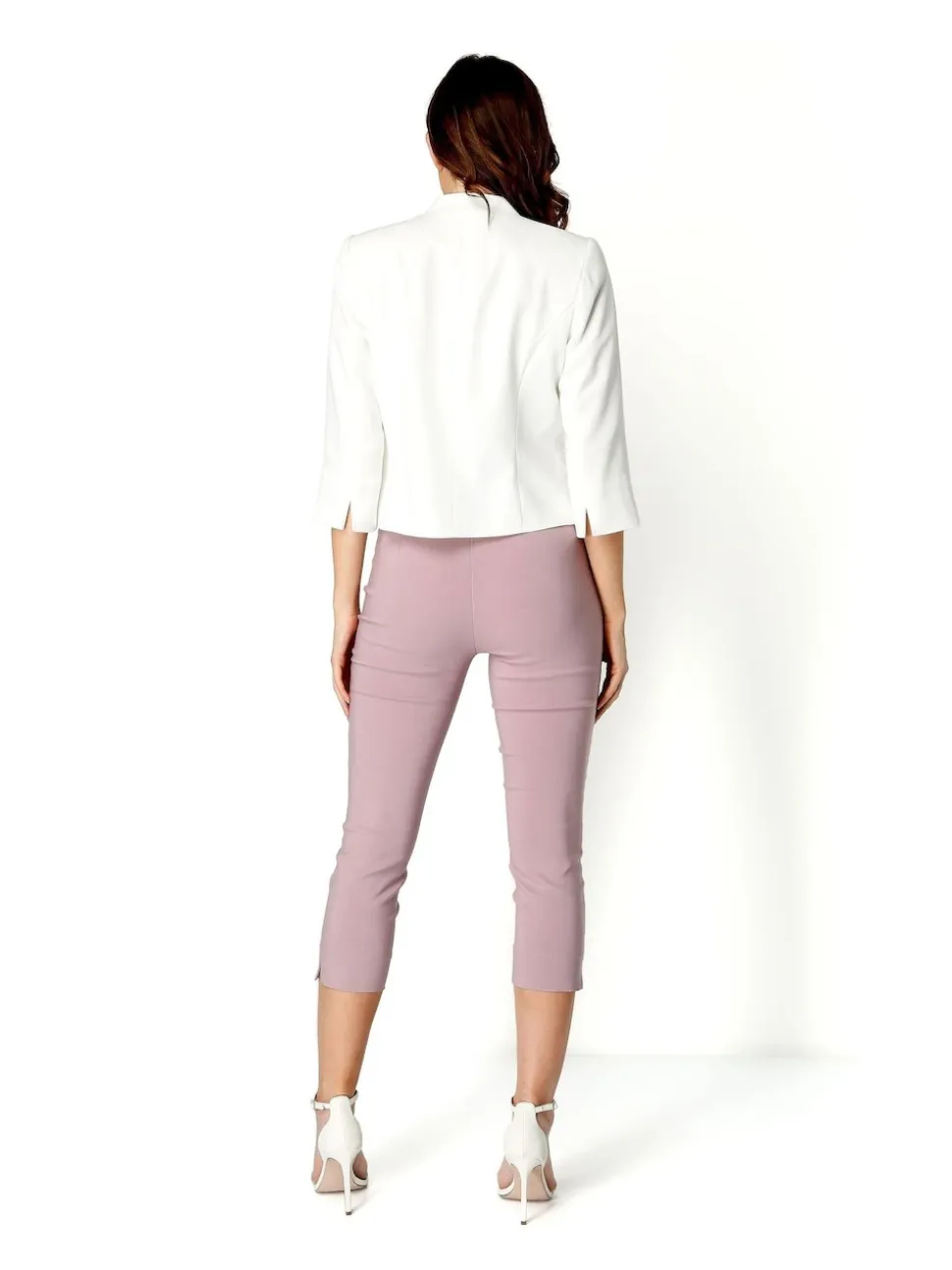 Roman Cream 3/4 Sleeve Rochette Jacket