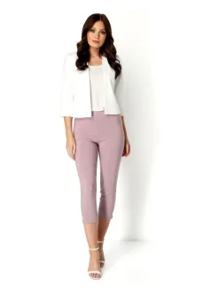 Roman Cream 3/4 Sleeve Rochette Jacket