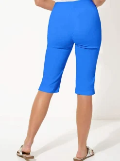 Roman Dark Blue Knee Length Stretch Shorts