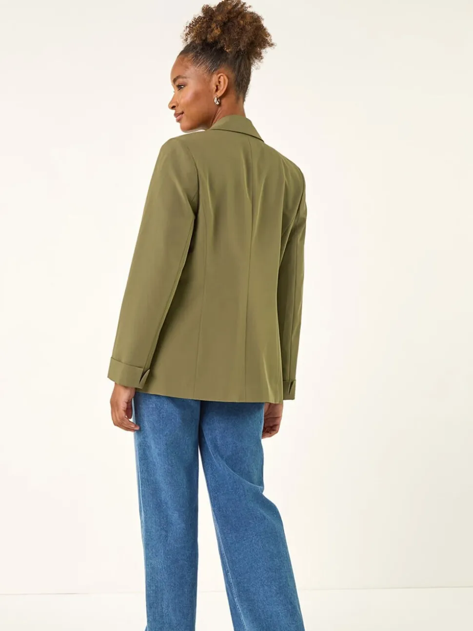 Roman Green Tailored Collar & Revere Blazer