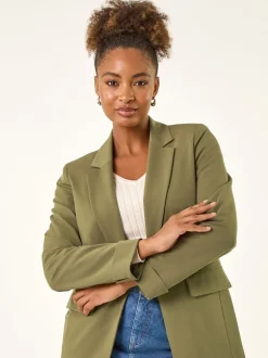 Roman Green Tailored Collar & Revere Blazer