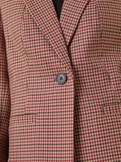 Roman Natural Petite Houndstooth Blazer