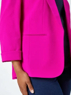 Roman Pink Petite Classic Stretch Blazer