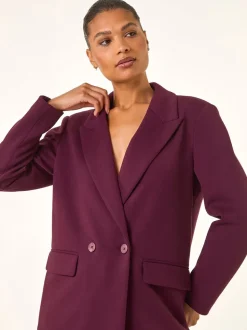 Roman Red Premium Stretch Ponte Blazer