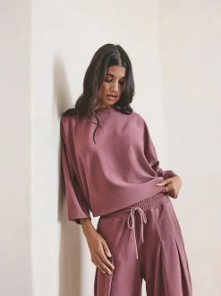 Rose Pink Brushed Sweatshirt