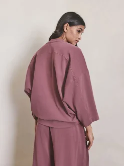 Rose Pink Brushed Sweatshirt