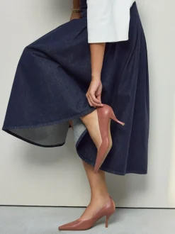 Rose Pink Forever Comfort® Leather Pointed Toe Heeled Court Shoes
