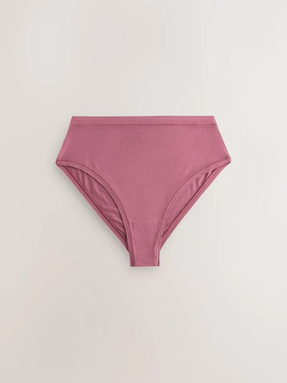 Rose Pink High Waist High Leg Ultimate Comfort Cotton Knickers 3 Pack
