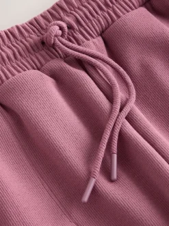 Rose Pink N.Premium Wide Leg Joggers