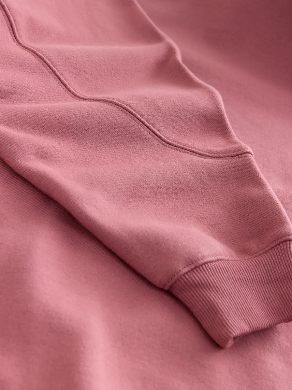 Rose Pink Relaxed Fit Heavyweight Longline Hoodie