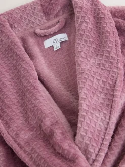 Rose Pink Waffle Cosy Robe