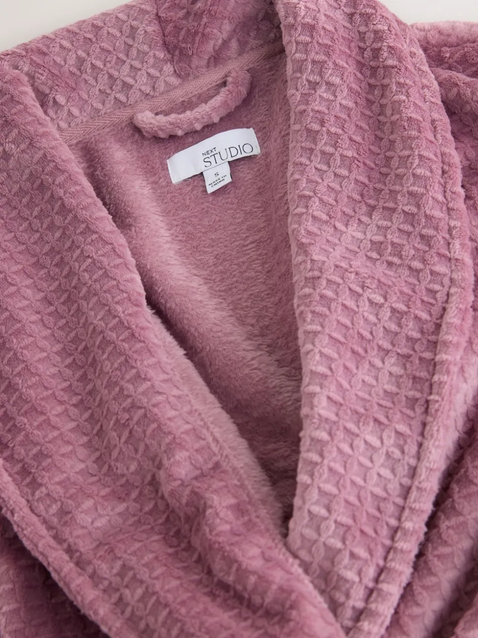 Rose Pink Waffle Cosy Robe