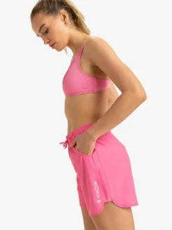 Roxy Pink Wave 5 Inch Mid Logo Board Shorts