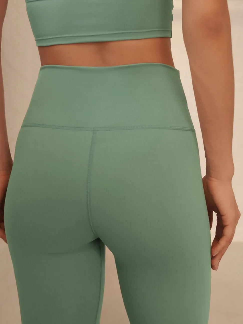 Sage Green Balance Wrap Front Yoga Leggings