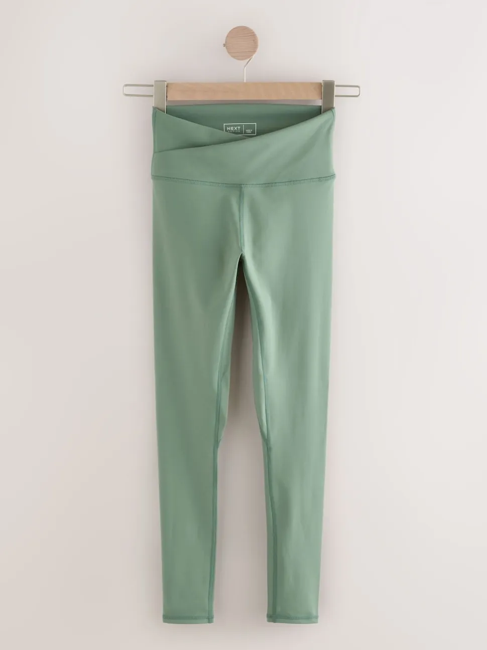 Sage Green Balance Wrap Front Yoga Leggings