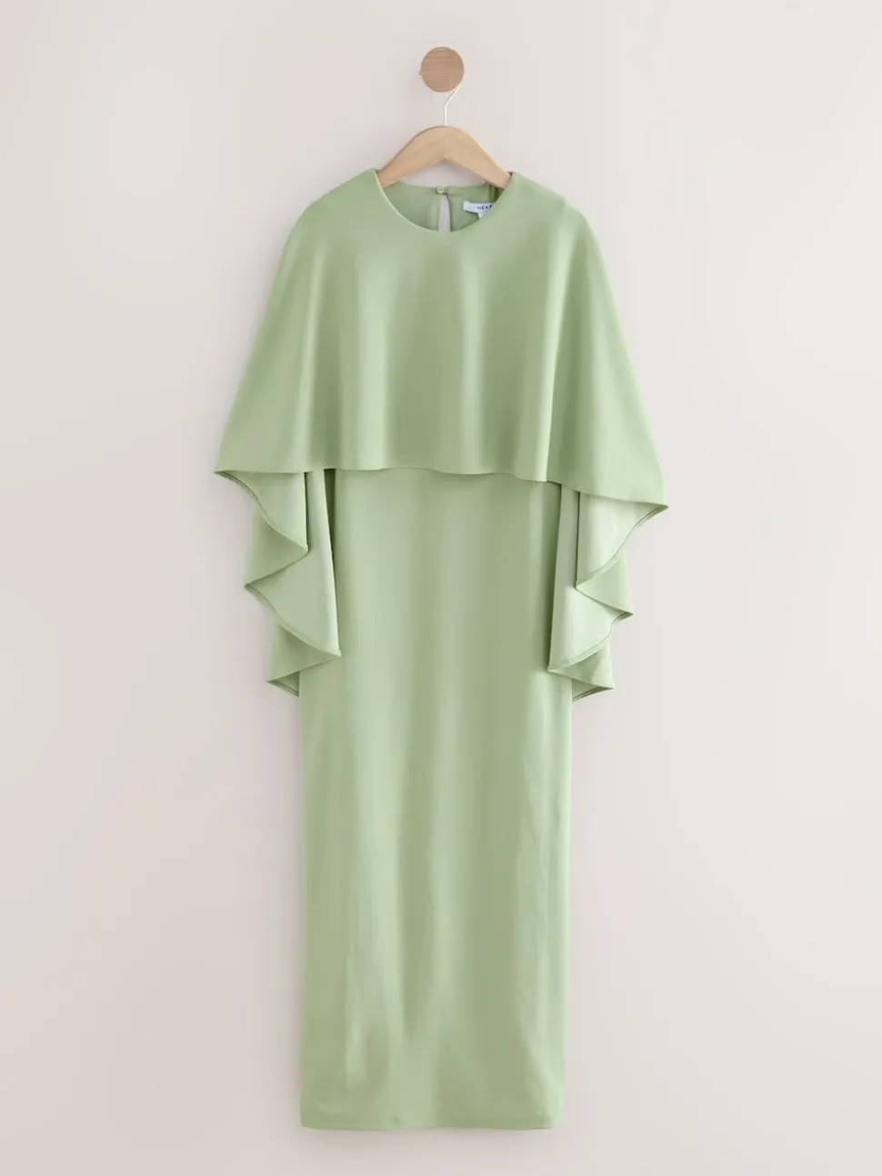 Sage Green Cape Maxi Dress
