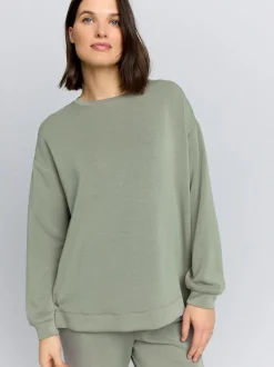 Sage Green Maternity Nursing Sweat Top