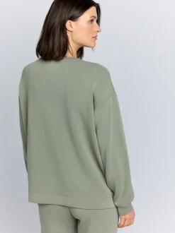 Sage Green Maternity Nursing Sweat Top