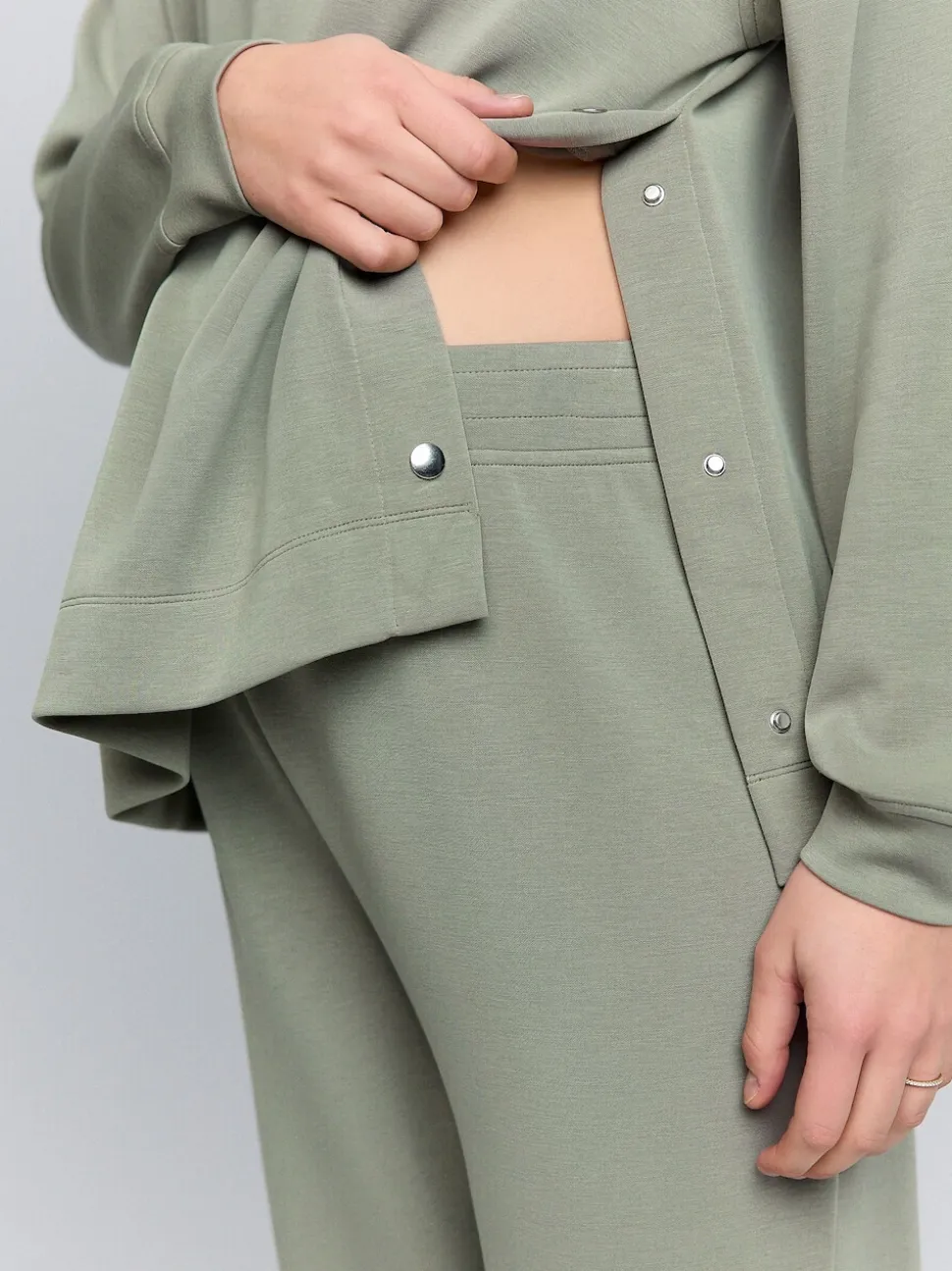 Sage Green Maternity Nursing Sweat Top
