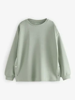 Sage Green Maternity Nursing Sweat Top