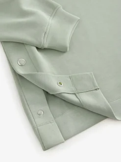 Sage Green Maternity Nursing Sweat Top