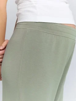 Sage Green Maternity Wide Leg Joggers