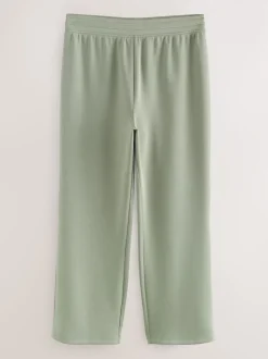 Sage Green Maternity Wide Leg Joggers