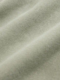 Sage Green Supersoft Peached Essentials Crew Neck Seam Detail Sweatshirt