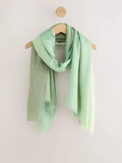 Scattered Sage Foil Lightweight Scarf