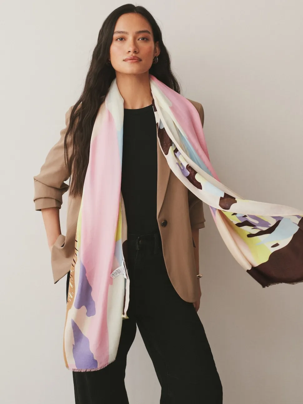 Scenic Pink Lightweight Scarf