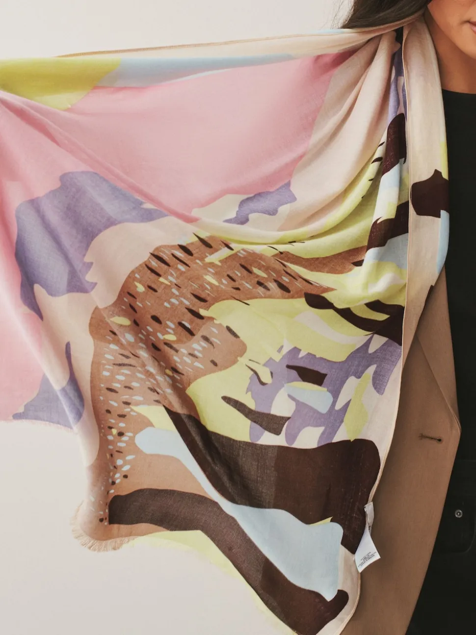 Scenic Pink Lightweight Scarf