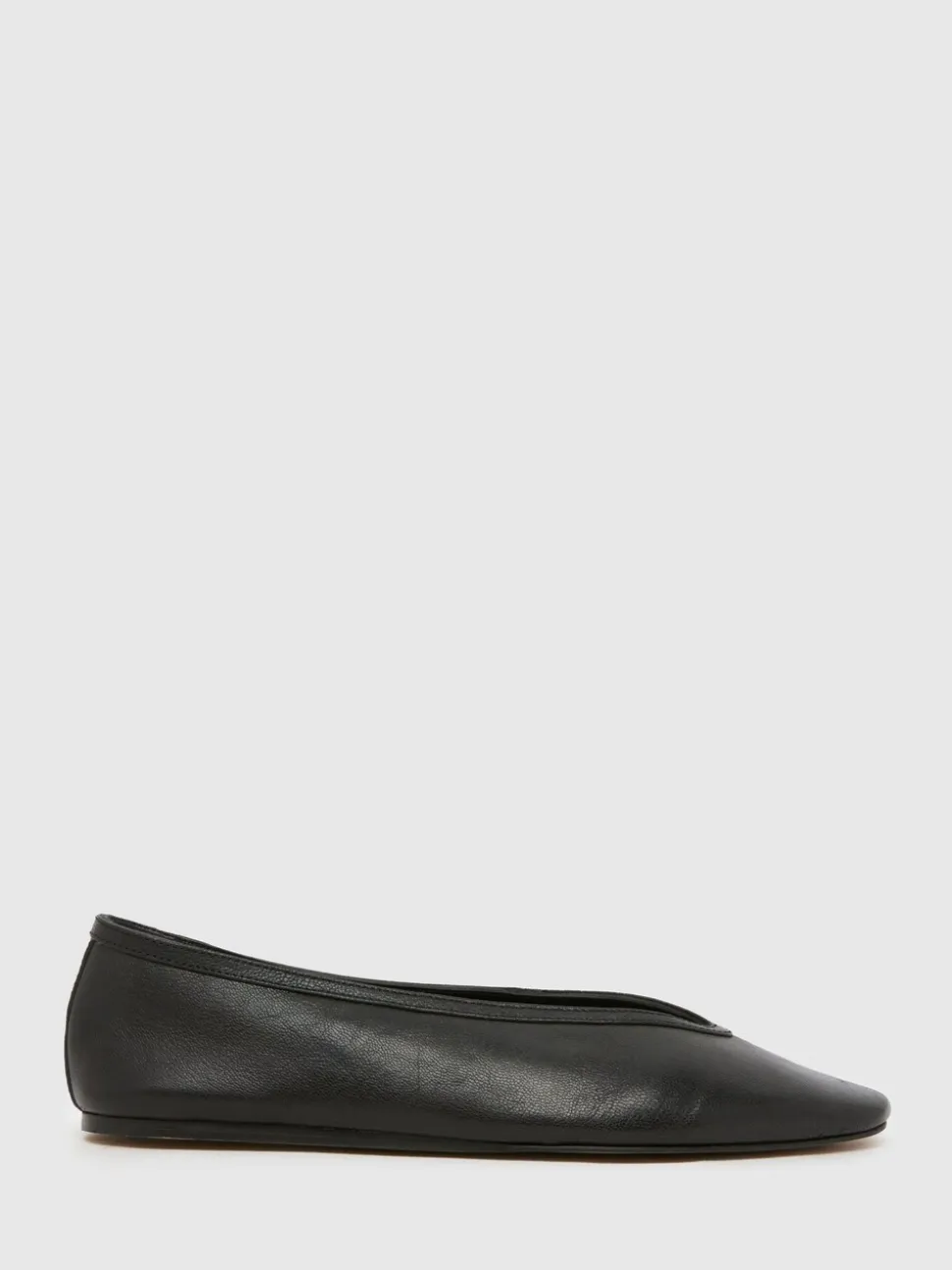 Schuh Black Lessie Suede Ballet Shoes